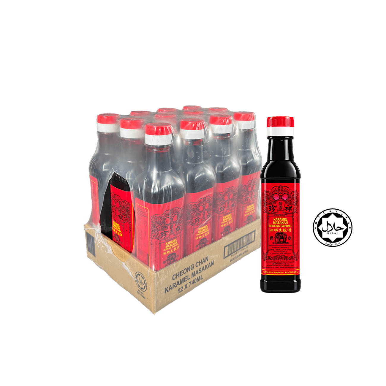 740ml x 12 Elephant Thick Caramel Sauce象王晒油(大) 1