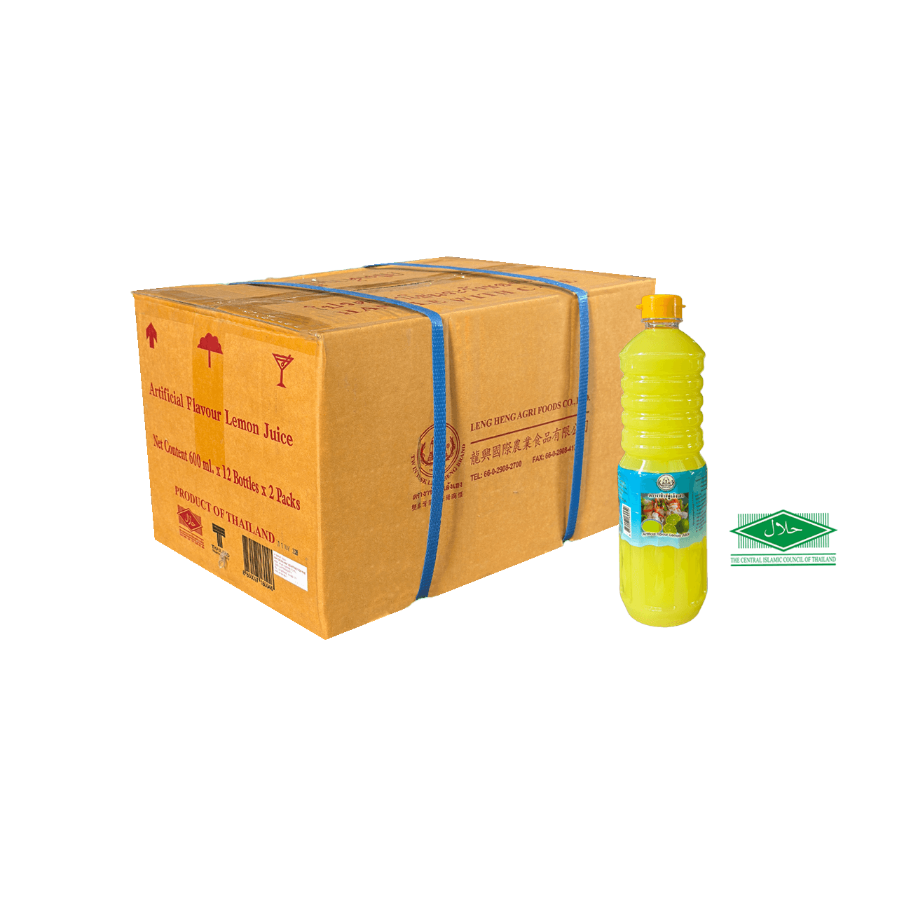 1Litre x 12 Thai Lemon Juice (Twin Tusk - Leng Heng) 龙兴酸甘汁 1