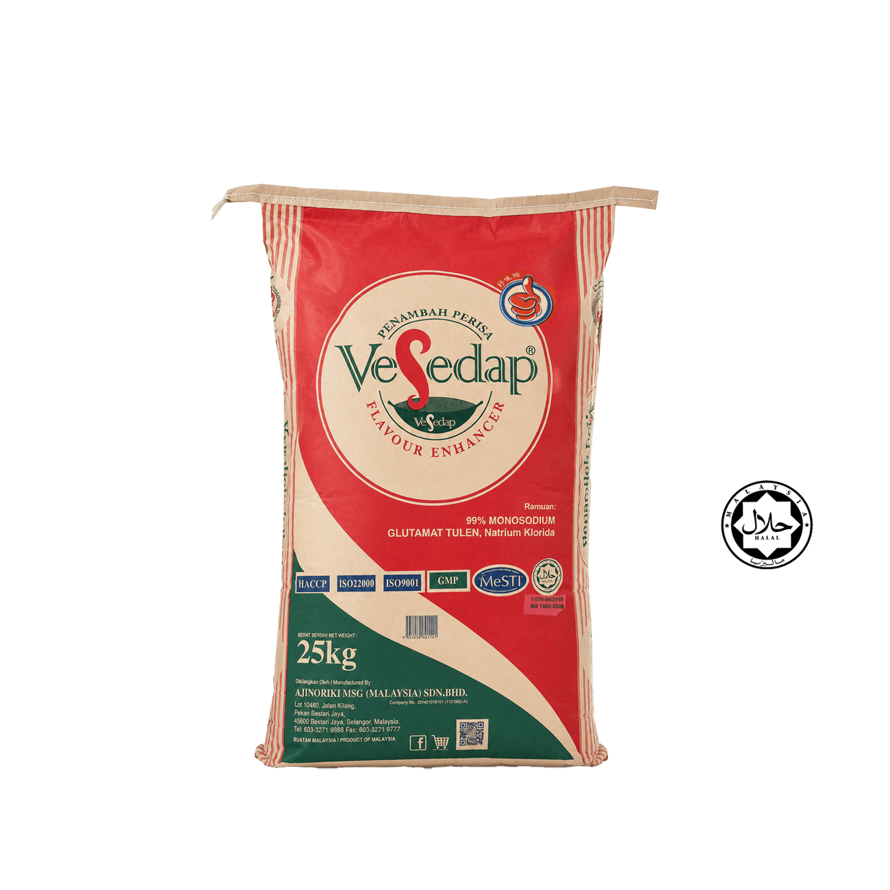 25kg Ve-sedap (89% MSG Monosodium Glutamate,11% Salt) 味精 1