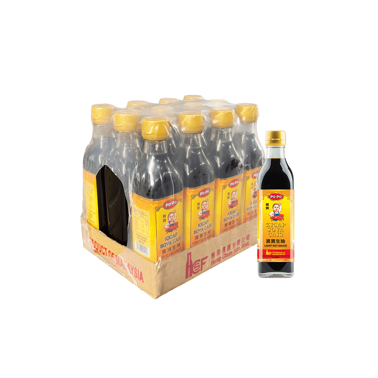 360ml x 12 Popo Light Soy Sauce 宝宝小生抽 1
