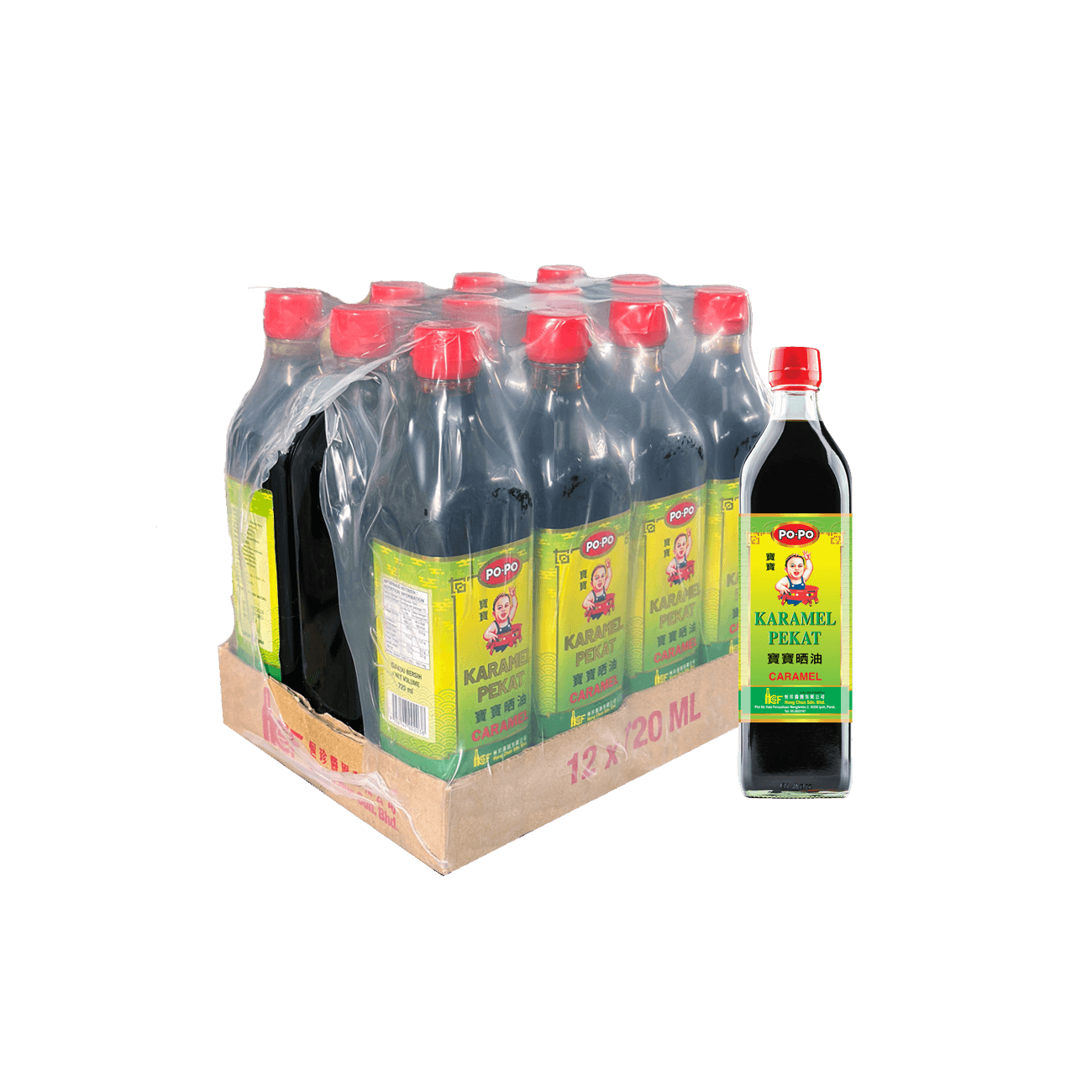 720ml x 12 Popo Caramel Dark Sauce 宝宝大晒油 (青纸) 1